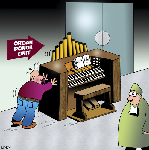 Cartoon: Organ donor (medium) by toons tagged organ,donor,transplants,music,hospitals,medical,player,piano,recitals,doctors,musical,instrument,organ,donor,transplants,music,hospitals,medical,player,piano,recitals,doctors,musical,instrument