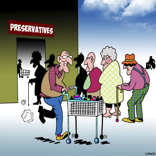 Cartoon: Presevatives (medium) by toons tagged preservatives,old,age,ageing