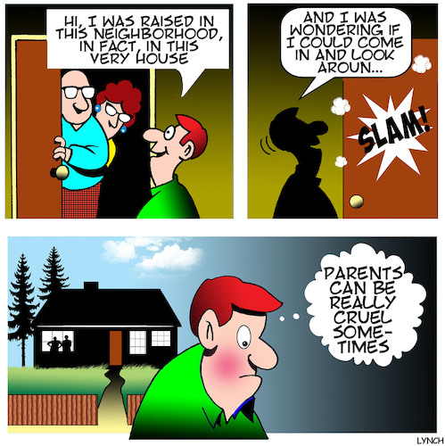 Cartoon: Prodigal son (medium) by toons tagged parents,old,neighborhood,my,home,town,families,cruel,growing,up,parents,old,neighborhood,my,home,town,families,cruel,growing,up