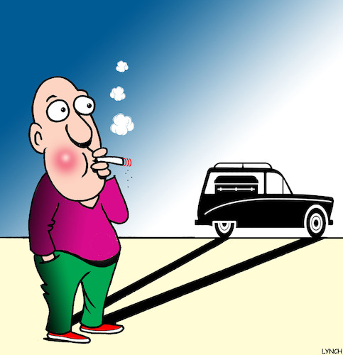 Cartoon: Smokers future (medium) by toons tagged smoking,anti,lung,cancer,smokers,rights,cigarettes,related,illness,hearse,death,disease,funeral,smoking,anti,lung,cancer,smokers,rights,cigarettes,related,illness,hearse,death,disease,funeral