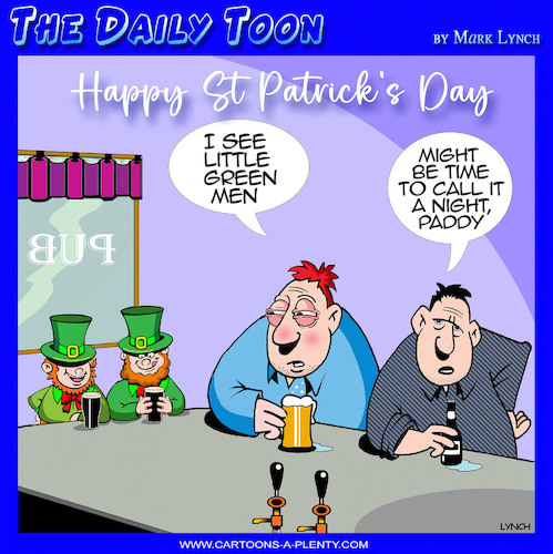 Cartoon: St Patricks day (medium) by toons tagged leprechauns,irish,little,green,men,guiness,beer,leprechauns,irish,little,green,men,guiness,beer