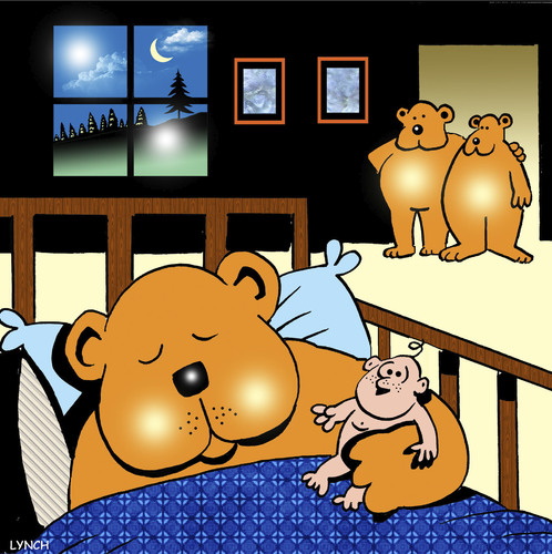 Cartoon: Teddys toy (medium) by toons tagged teddy,bears,children,toys,sleeping,fairy,tales