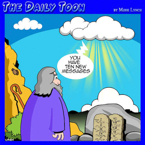 Cartoon: ten commandments (medium) by toons tagged moses,new,messages,moses,new,messages