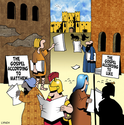 Cartoon: The Gospel according to (medium) by toons tagged gospel,bible,tabloids,newspapers