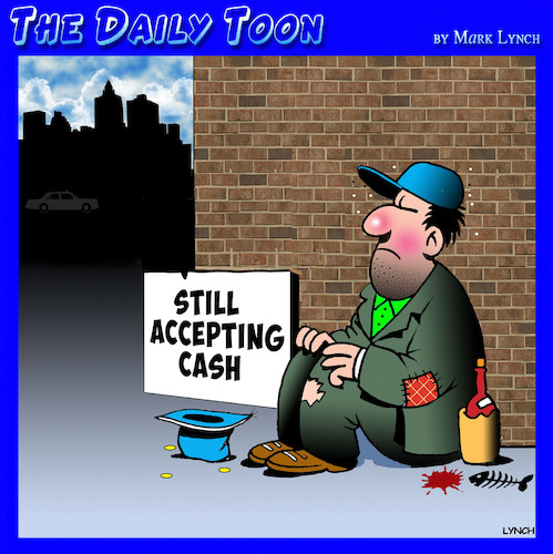 Cartoon: Tramp (medium) by toons tagged begging,cash,economy,down,and,out,begging,cash,economy,down,and,out