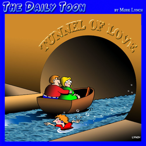 Cartoon: Tunnel of love (medium) by toons tagged tunnel,of,love,unrequited,courtship,tunnel,of,love,unrequited,courtship