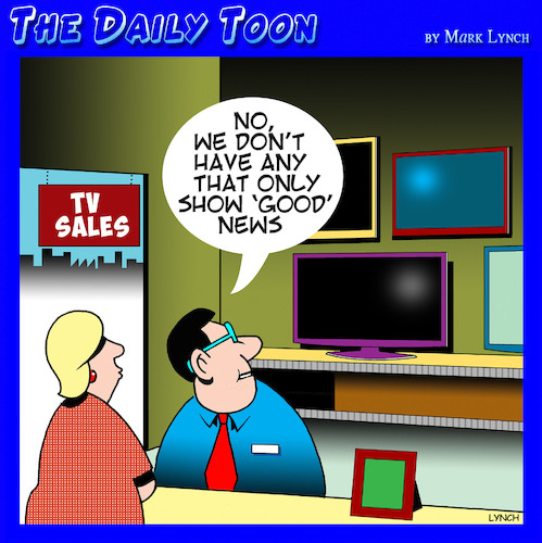 Cartoon: TV Sales (medium) by toons tagged tv,news,televisions,retail,sales,tv,news,televisions,retail,sales
