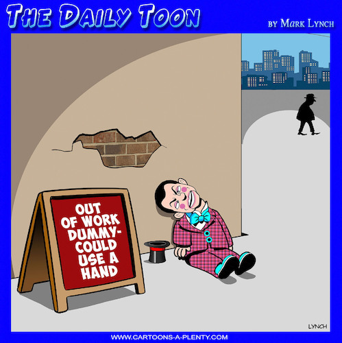 Cartoon: Ventriloquist dummy (medium) by toons tagged ventriloquist,begging,ventriloquist,begging