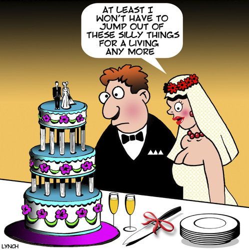 Cartoon: Wedding cake (medium) by toons tagged wedding,cake,stripper,jump,out,of,wedding,cake,stripper,jump,out,of