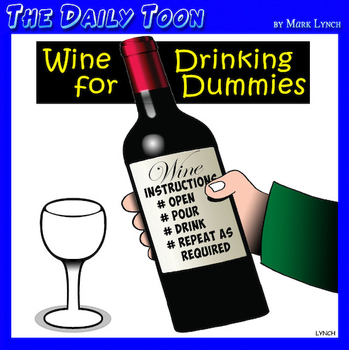 Cartoon: Wine for Dummies (medium) by toons tagged wine,dummies,books,drinker,connoisseur,wine,dummies,books,drinker,connoisseur