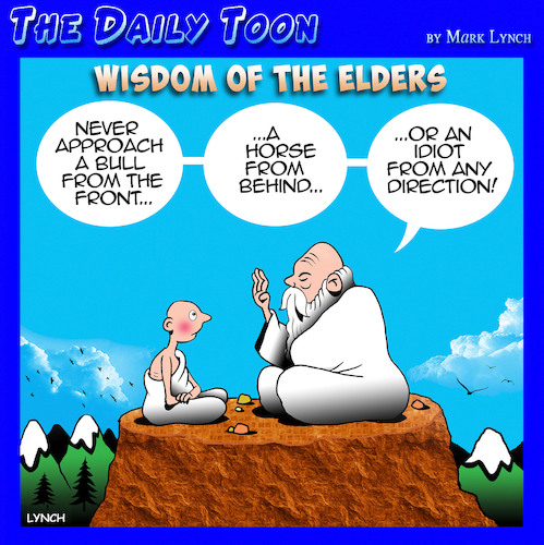 Cartoon: Wisdom of the elders (medium) by toons tagged guru,old,man,on,the,mountain,advisor,sage,advice,guru,old,man,on,the,mountain,advisor,sage,advice