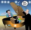 Cartoon: Ah Ha (small) by toons tagged music piano concert maistro