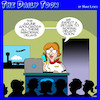 Cartoon: Airline delays (small) by toons tagged airports,airline,check,in,flight,delays