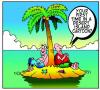 Cartoon: another desert island toon (small) by toons tagged desrt,island,oceans,jokes,