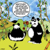 Cartoon: another headache (small) by toons tagged pandas,endangered,species,bears,environment,reproduction,china,bamboo,flowers,relationships,sex