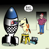 Cartoon: Bad dog (small) by toons tagged dogs,nuclear,weapons,bombs