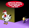 Cartoon: chicken before the egg (small) by toons tagged chicken before the egg chickens eggs philosophy