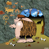 Cartoon: copyright (small) by toons tagged copyright,caveman,cave,paintings,prehistoric,dinosaurs,art