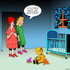 Cartoon: Crash test dummy (small) by toons tagged babies,crash,test,dummy,nursery,unwanted,pregnancy,car,children