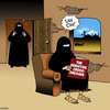 Cartoon: Cross dress burka (small) by toons tagged burqa,cross,dressing,burka,muslim,female,clothing