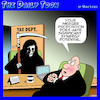 Cartoon: Death and taxes (small) by toons tagged taxation,irs,tax,department,angel,of,death