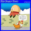 Cartoon: Difficult birth (small) by toons tagged humpty,dumpty,maternity,ward,birth,chickens,eggs