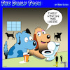 Cartoon: Dogs drinking from toilet (small) by toons tagged dogs,toilet,bowls,bars,pubs