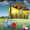 Cartoon: early warning system (small) by toons tagged noahs ark animals religion bible rain storms god floods cyclone