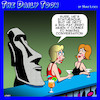 Cartoon: Easter island (small) by toons tagged conversation,statues,easter,island,pick,up,lines