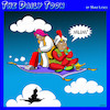 Cartoon: Flying carpet (small) by toons tagged flyng,carpets,persia,magic,lamps