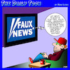 Cartoon: Fox News (small) by toons tagged conspiracy,theories,tv,news,rednecks,republican,party