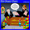 Cartoon: Funeral (small) by toons tagged iphone,afterlife,ringing,phone,funeral,death