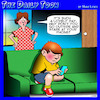 Cartoon: Go outside and play (small) by toons tagged staring,at,phone,beautiful,day,go,outside,and,play,kids,outdoor,activity