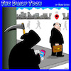 Cartoon: grim reaper (small) by toons tagged gps,grip,reaper,angel,of,death,smart,phones