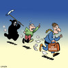 Cartoon: Hurry up (small) by toons tagged insurance,death,life,angel,of