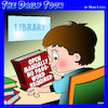 Cartoon: Libraries (small) by toons tagged book,reading,passwords,library