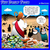 Cartoon: Loaves and Fishes (small) by toons tagged miracles,sermon,on,the,mount,buffet,meal