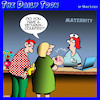 Cartoon: Maternity ward (small) by toons tagged babies,pregnant,new,parents,maternity,returns,counter