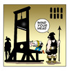 Cartoon: mind your head (small) by toons tagged guillotine death penalty headache french revolution beheaded royalty torture