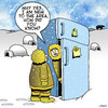 Cartoon: New to the area (small) by toons tagged eskimo,fridge,tribes,arctic,freezing