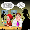 Cartoon: No WiFi (small) by toons tagged retro,night,wifi,party,smart,phones