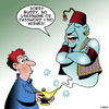 Cartoon: No wishes (small) by toons tagged genie,username,password,wishes