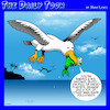 Cartoon: Ocean pollution (small) by toons tagged pollution,seagulls,fish,plastics