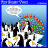 Cartoon: One night stand (small) by toons tagged peacock,peahen,penguins,one,night,stand