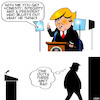 Cartoon: One out of three (small) by toons tagged donald,trump,honesty,integrity,lectern