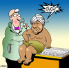 Cartoon: ouch (small) by toons tagged swami needles injection doctors medical indian
