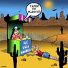 Cartoon: paper or plastic (small) by toons tagged drinking,marooned,desert,lost,environmental