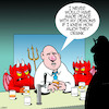 Cartoon: Peace with my demons (small) by toons tagged demon,drink,demons,drunks