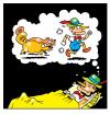 Cartoon: Pinocchios nightmare (small) by toons tagged pinocchio,fairy,tales,beavers,nightmares,sleep,disorders
