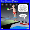 Cartoon: Platform diver (small) by toons tagged high,dive,texting,platform,diving,competition